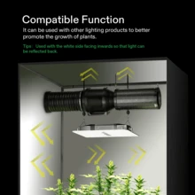 VIVOSUN Black and White Panda Film, 10' x 25' 5.5 Mil Poly Film, Blackout Tarp for Warm House - Black and White - View 6