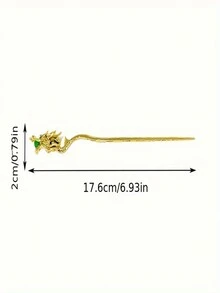 1 Miếng Phong cách Trung Quốc & Tua Vật rủ xuống Kim loại Tóc Gậy Sườn xám Chiếc kẹp tóc Đối với phụ nữ - Bạc - Xem 2