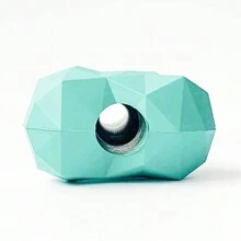 1pc Diamond-shaped Pet Treat-dispensing Toy For Small, Medium, And Large Dogs, Rubber And Durable - Blue - View 4