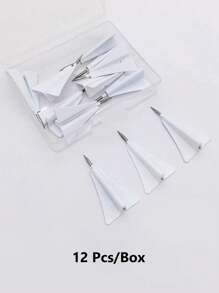 12Pcs/Box Creative  Airplane Message Board - 3D Paper Airplane Pushpin Paste Painting Nail - White - View 3