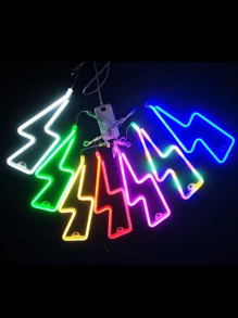 Neon Lightning Shape Light - Yellow - View 1