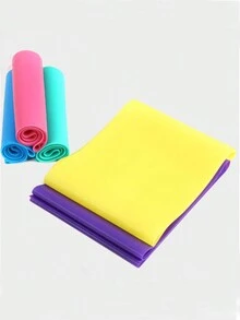 1 件瑜珈鬆緊帶 Tpe 阻力帶健身運動帶用於臀部提升、身體鍛煉 - 紫色 - 查看 4