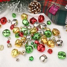 20入組15/20/25/30毫米聖誕鈴,可愛小裝飾品,diy創意手鏈項鍊首飾製作工具