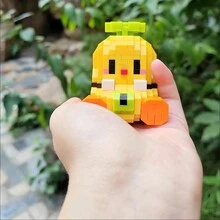 1盒可愛的西瓜水果系列積木,萬聖節/感恩節/聖誕節派對禮物 - 西瓜粉 - 查看 4