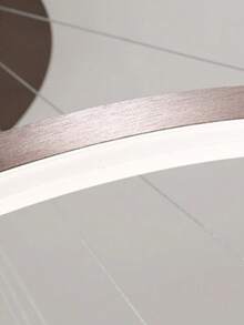 一環d40cm現代極簡led吊燈,附遙控可調光,85~265v棕色餐廳燈具,北歐風設計師單環圓形客廳吊燈,3000k暖光/6500k白光, 3種顏色變換 - 棕色 - 查看 5