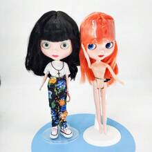 Doll Stand Base, Stainless Steel Extendable Waist Clip, Suitable for Various Types of Dolls, Including  Dolls, BJDs (Ball-Jointed Dolls), Cloth Dolls,  Small Cloth Dolls, Salon Dolls, etc. Ideal for Plush Models, Photography, and Display (Dolls not included) - White - View 5