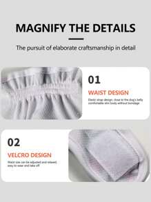 Pet Physiological Skirt, Printed Anti-harassment Dog Diaper, For Female Dogs In Heat - Multicolor - View 10