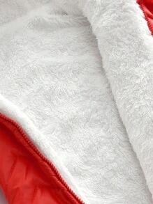 Baby Boy Winter Padded Jumpsuit, Windproof, Thick Warm, Newborn Outwear Crawling Suit For Boys And Girls - Red - View 6