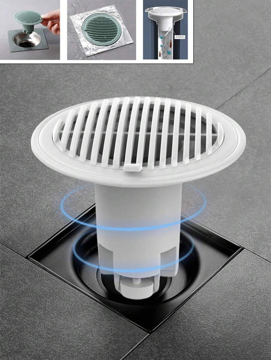 1 cái Tự đóng, Khử mùi, Chống côn trùng, Lọc tóc, Lõi thoát nước chống nước ngược có nắp đậy cho cống thoát nước sàn nhà tắm/nhà bếp/nhà vệ sinh Thiết bị chống mùi Trang trí phòng tắm tại nhà Trang trí mùa thu Trở lại trường