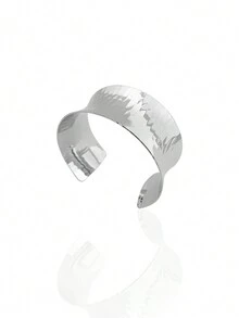 1只歐美極簡主義幾何圖案手鐲,適用於男性或女性參加派對、聚會或度假 - 金黃色 - 查看 2