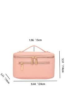 Simple And Fashionable Portable Cosmetic Bag - Pink - View 7