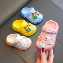 Kids Slippers, Cute Girls Summer Princess Non-Slip Soft Sole Home Toddler Baby Sandals And Wall Hole Shoes, Sizes 30-35 Available In Various Colors - Pink - View 6