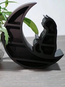 牆上水晶擱板可愛的木質擱板水晶展示組織掛浮擱架客廳裝飾禮物家庭牆上展示架 - 展示架-B - 查看 6