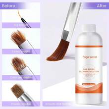 美甲刷清潔液120毫升2入組,適用於美甲沙龍清潔亞克力粉刷和指甲油刷,美甲畫指甲護理刷清潔劑 - 彩色 - 查看 6
