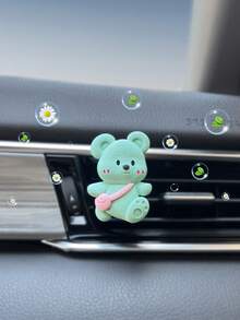1 件汽车出风口恐龙和手提包熊装饰，汽车出风口香薰扩散器，可爱的汽车出风口装饰，带 2 片桂花香片 - 綠色 - 查看 5