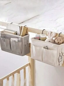 使用便攜式嬰兒護理必需品掛式收納盒整理您的嬰兒嬰兒床！贈送衣物收納