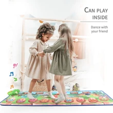 Electronic Musical Play Mats Dinosaur Dance Pad With LED Lights Dancing Floor Mat Game Toy Dance Mat for Kids Ages 3-12  Dance Pad Electronic Dance Pad with Button - Green - View 7