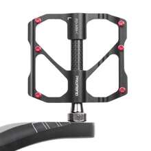 Promend單車踏板快速拆卸mtb自行車踏板防滑超輕量化山地公路自行車踏板碳纖維3軸承 - 黑色 - 查看 5