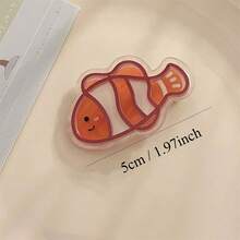 2入組亞克力海洋系列髮夾,用於留刘海的发夹,女孩頭飾