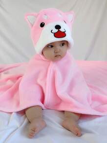 A Unisex Shiba Inu-shaped Cute Baby Swaddle Blanket For Spring And Autumn Styles - Pink - View 5