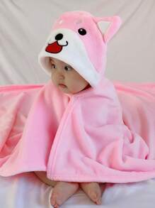 A Unisex Shiba Inu-shaped Cute Baby Swaddle Blanket For Spring And Autumn Styles - Pink - View 3