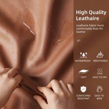 Extra Large Dog Sofa Bed: Dogs Indoor Raised Lounge Chaise Couches Made by Faux Leather - Big Fancy Doggy Furniture Style Beds Mattress Orthopedic for Giant Breed Brown,Christmas Gift to Pets - 40.2 英寸 x 28.3 英寸 x 15.7 英寸 - 查看 5