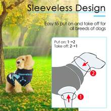 Dog Sweater, Christmas Dog Sweaters, Knitted Warm Fabric, Easy On&Off - 藏蓝色 - 查看 4