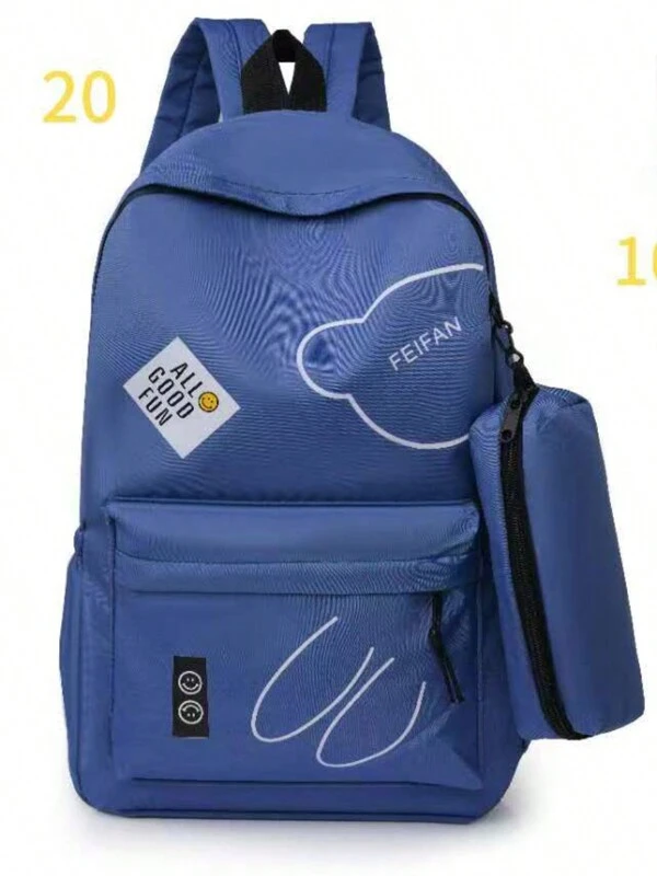 Mochila Escolar De Grande Capacidade Para Mulheres Estudantes Nylon impermeável 111-1