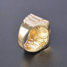1 Anillo Guadalupe Para Hombres, Joyería Católica De La Virgen María - Dorado - Ver 6