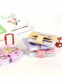 可愛甜美風格小學生迷你筆記本鑰匙扣,便攜輕便,可掛在包包上,送給好朋友的粉紅色聖誕禮物 - 黃色 - 查看 6