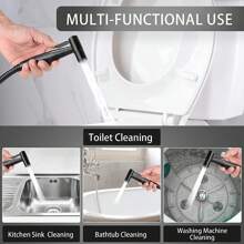 Handheld Bidet Sprayer for Toilet-B - Black - View 6