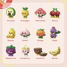 1盒可愛香蕉水果主題積木,非常適合萬聖節/感恩節/聖誕節派對禮物 - 金色 - 查看 4