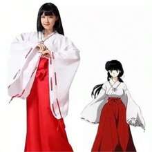 Halloween disfraces anime cosplay inuyasha cosplay kimono japonés - Rojo - Ver 1