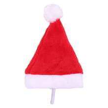1pc Christmas Decoration Pet Hat For Dogs, Plush Red Hat Pet Clothes - Red - View 1