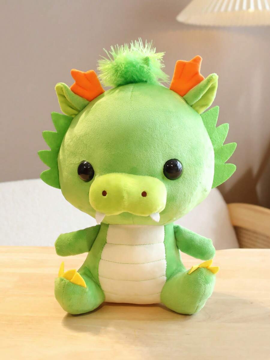 Bobbybear 1 Miếng Ngồi Vị trí Nhỏ bé Màu xanh lá Rồng Đồ chơi Plush 2024 Rồng Cung hoàng đạo Búp bê , Hoạt hình & Đáng yêu Rồng Đồ chơi nhồi bông , Creative Qủa tặng & Nhà  Đồ trang trí