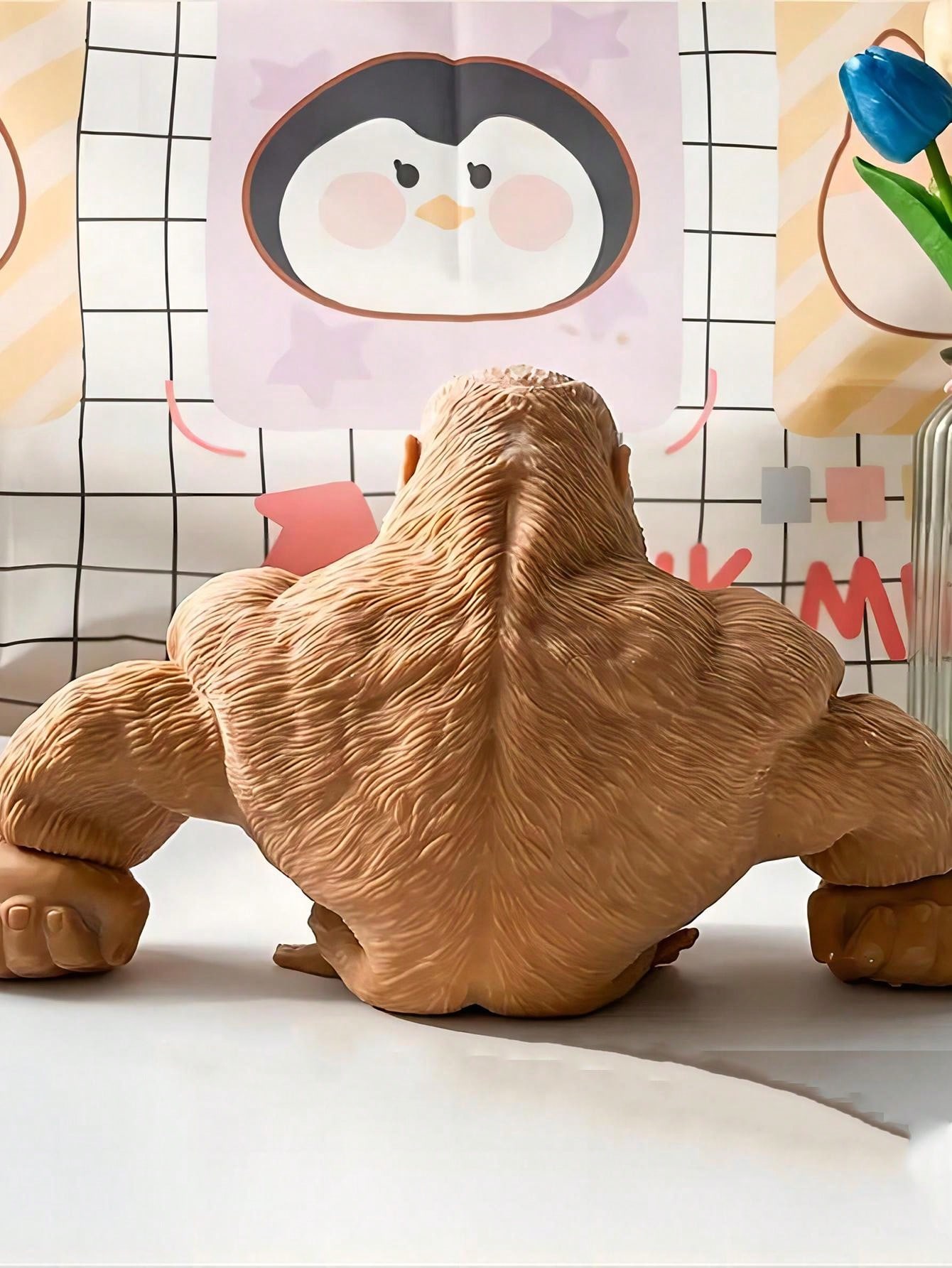 1PC Gorilla Youth Squeeze Toys, Fun Gorilla Elastic Toys, Relieve Youth