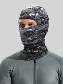 Musion 1pc Breathable Mesh Balaclava Face Mask Ski Mask For Men Women Full Face Motorcycle Mask Hood Running Cold Weather - Dark Grey - View 8