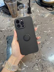 New Case With Stand & Anti-fall Transparent Electroplating Lens Film & 360 Rotation Stand & Wireless Charging Friendly For Mobile Phone
