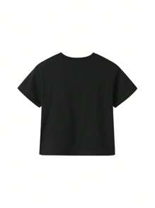 Annil Tween Mädchen Sommer Rundhals Langarm locker geschnittenes T-Shirt