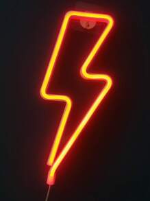 Neon Lightning Shape Light - Yellow - View 8