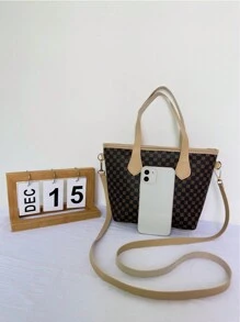 大容量、輕量、商務休閒 1 件幾何粉紅色腕帶,帶拉鍊和斜背帶,適合女士,可用於手機、旅行、戶外、學校、圖書館、大學生、青少年、女孩、高中生和老年人適合青少年女孩、女大學生、菜鳥和白領,非常適合辦公室、工作、商務、通勤