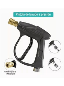 Kit De Pistola De Espuma Con Boquillas, 10 Uds. - Negro - Ver 5