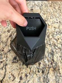 6 卷 * 15 件一次性垃圾袋適用於汽車垃圾桶、收納盒 - 黑色 - 查看 4