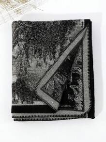 1 件女用休閒多色花卉圖案賽博龐克風格保暖外套披肩適合日常穿著 - 彩色 - 查看 3