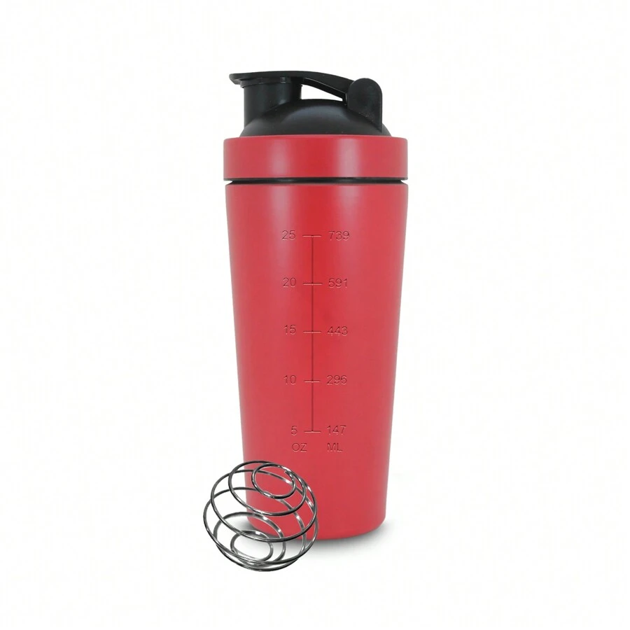 Shaker Proteina Vaso Shaker Acero Inoxidable Gym 750ml - Rojo - Ver 1
