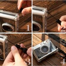 Mini Evo Case - PC  Protective Clear Camera Case - Mini EVO Hard Carrying Case Cover With Shoulder Strap