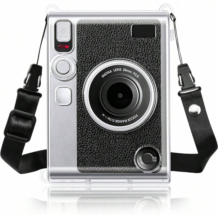 Mini Evo Case - PC  Protective Clear Camera Case - Mini EVO Hard Carrying Case Cover With Shoulder Strap