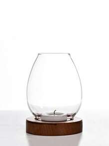 1 CÁI Đế nến thủy tinh trong suốt hình tròn Tealight Nến dầu cổ điển Đế nến hình dạng đèn cưới Trang trí bàn ăn Chống gió Vỏ nến Halloween, Ma quái, Mùa thu, Lễ hội, Ngày lễ, Mùa đông, Ngày lễ, Lễ hội, Trang trí phòng, - Trong sáng - Xem 6