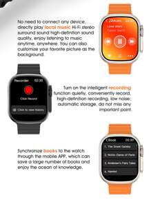 U11 Smart Watch Smartwatch Lsland Compass Series 9 Sports Watch Bluetooth Call Fitness Health Monitoring - 橘色 - 查看 8