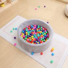 100 个球坑球加厚塑料球 2.16 英寸适合幼儿婴儿儿童球适用于游泳池游戏围栏帐篷生日派对万圣节装饰礼物 - 七彩色 - 查看 4